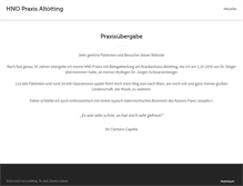Tablet Screenshot of hno-altoetting.de
